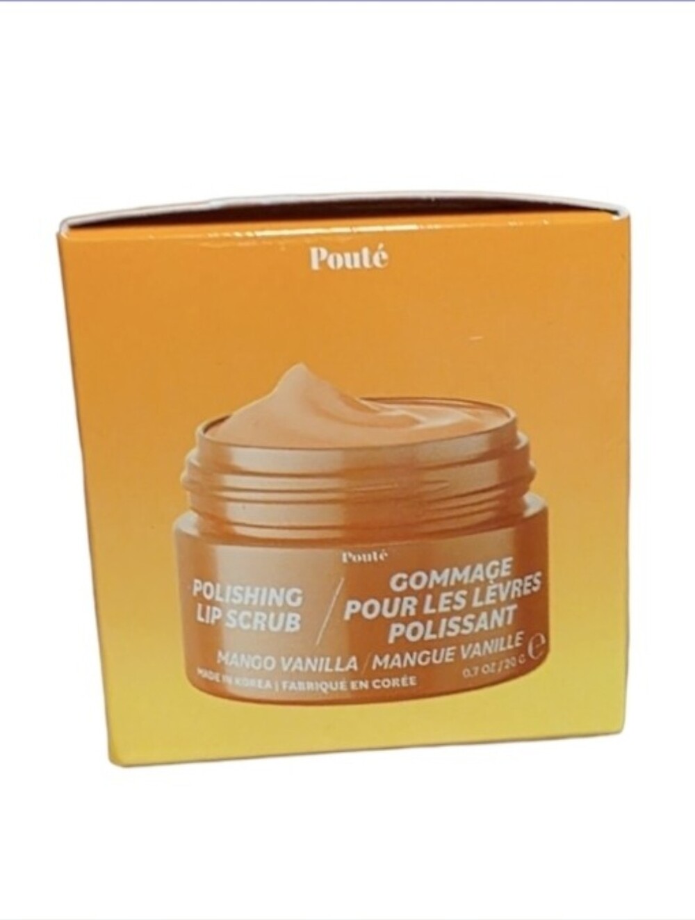 Poute Polishing Lip Scrub Mango Vanilla New In Box